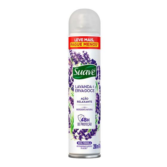 Imagem de Suave desodorante aerossol lavanda e erva-doce com 200ml