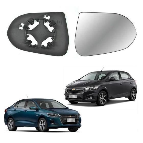Imagem de Sub Conjunto Lente + Base Retrovisor Onix Prisma 2012 Á 2019