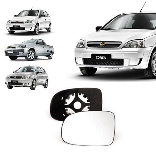 Imagem de Subconjunto Vidro Retrovisor Lente Base Corsa Hatch Sedan Montana 2003 2004 2005 2006 2007 2008 2009 2010 2011 2012