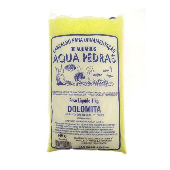 Imagem de Substrato Aqua Pedras Areia Amarela Nº 0 - 1kg 