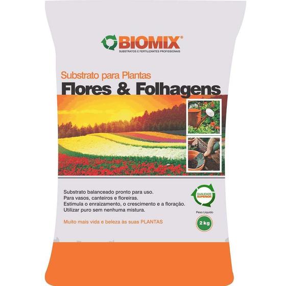 Imagem de Substrato Biomix Flores & Folhagens - 2Kg