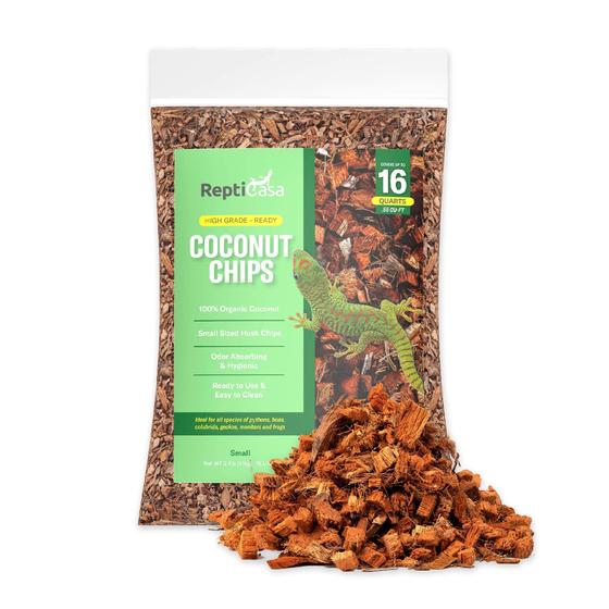 Imagem de Substrato de chips de coco ReptiCasa Organic para répteis 1,2 kg