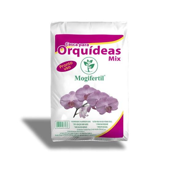 Imagem de Substrato Orquídeas Mix 1Kg  com Chip de Coco, Casca de Pinus e Carvão para Crescimento e Aeração