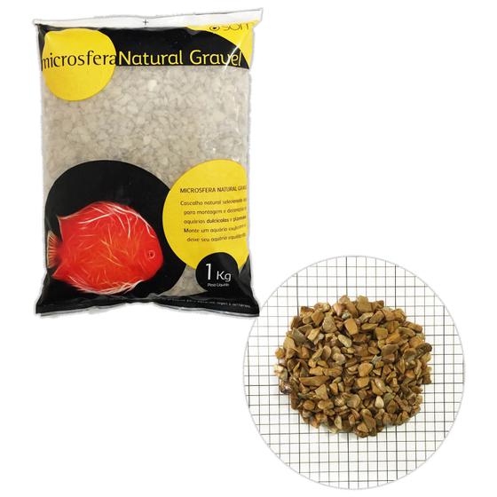 Imagem de Substrato Soma Marine Gravel Blood Orange 1Kg 4-6mm Laranja