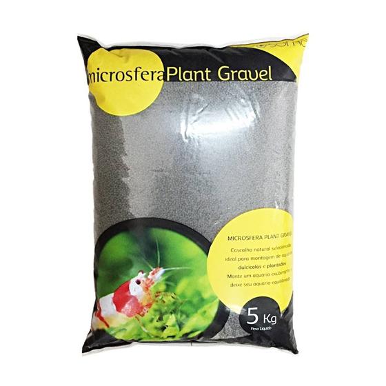 Imagem de Substrato Soma Microsfera Plant Gravel Ceramic Black 1-2mm para Aquários - 5kg