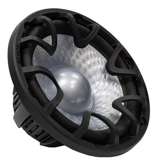 Imagem de subwoofer 12 polegadas som automotivo bravox uxp12 d4 500 watts bobina dupla 2+2 ohms profissional