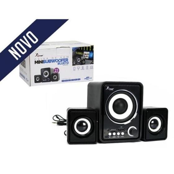 Subwoofer bluetooth caixa de som home theater portatil com usb sd 5w