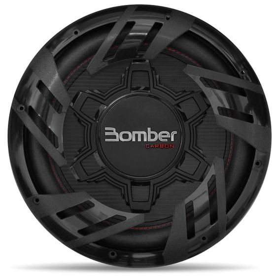 Imagem de Subwoofer Bomber Carbon 12 Polegadas 500W RMS 4+4 Ohms Bobina Dupla