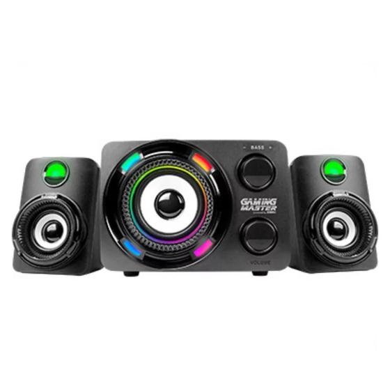 Imagem de Subwoofer Gamer K-Mex 2.1 Stereo Led Multicolor - Ss-9800