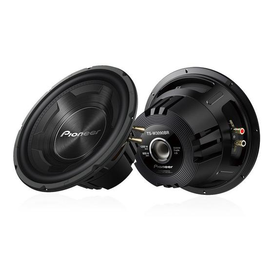 Subwoofer Pioneer TS-W3090BR 12 Polegadas 600W RMS 4+4 Ohms Bobina Dupla Menor preço em Subwoofer Pioneer TS-W3090BR 12 Polegadas 600W RMS 4+4 Ohms Bobina Dupla