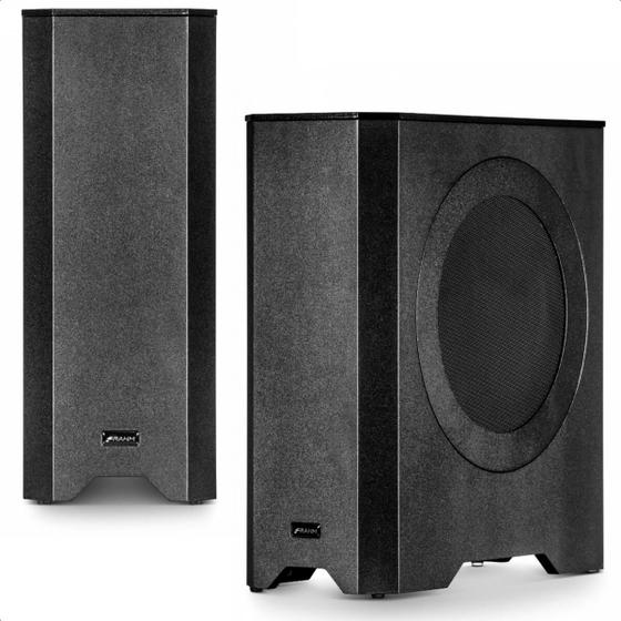 Imagem de Subwoofer RD SW Slim 100W Preto Bivolt Automático Bass Reflex Alto-Falante de 8 Pol. Frahm - 31954