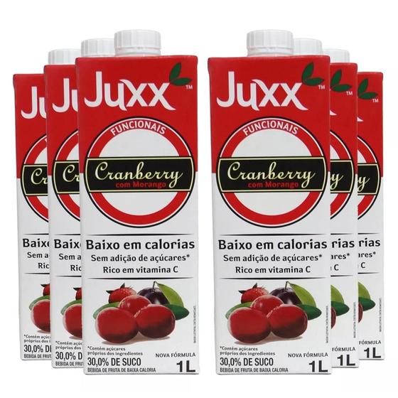 Imagem de Suco Cranberry Com Morango Zero Juxx 1L (6 Litros)