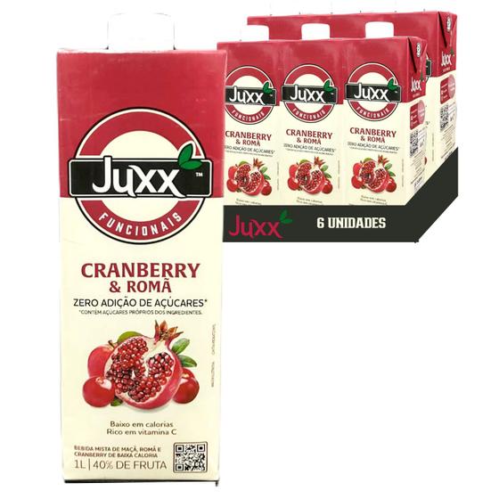 Imagem de Suco de Cranberry & Romã Juxx 40% suco 1L (6 unidades)