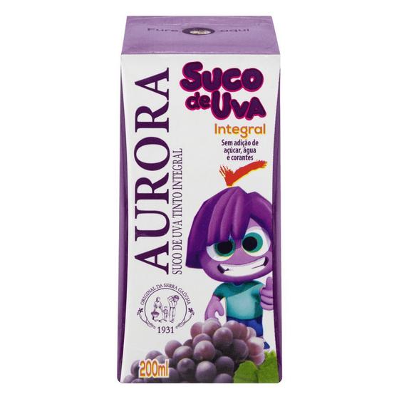 Suco de Uva Aurora Tinto Integral Tetra Pack Caixinha 200 ml - Suco ...