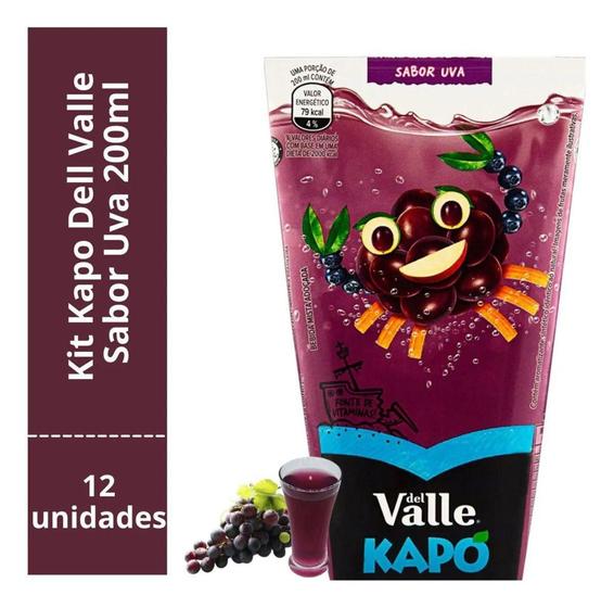Suco Del Valle Kapo Sabor Uva TP 200ML - KAPO UVA Menor preço em Suco Del Valle Kapo Sabor Uva TP 200ML - KAPO UVA