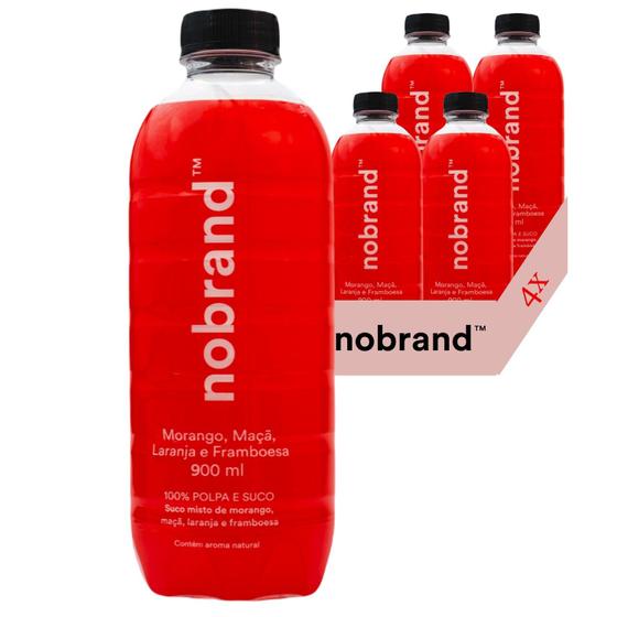 Imagem de Suco Frutas Verm. Nobrand (Morango, Maca, Framb) 900ml (4x)