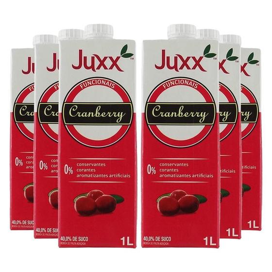 Imagem de Suco Juxx Cranberry 1 Litro - Caixa 6 Unidades