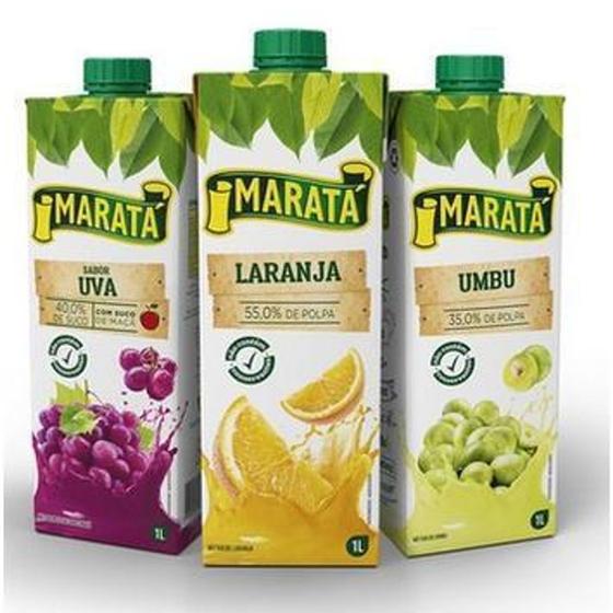 Suco Maratá Nectar Fruta Sabor Caixinha 1 Litro - Rede Bazar e Cia ...