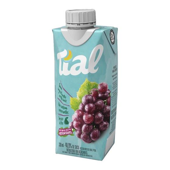 Imagem de Suco Nectar Tial Uva e Pera 300ml - Embalagem com 12 Unidades