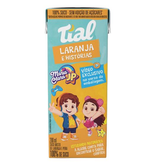 Imagem de Suco Tial 100% Laranja e Historia  Misto de Laranja e Pera 200ml