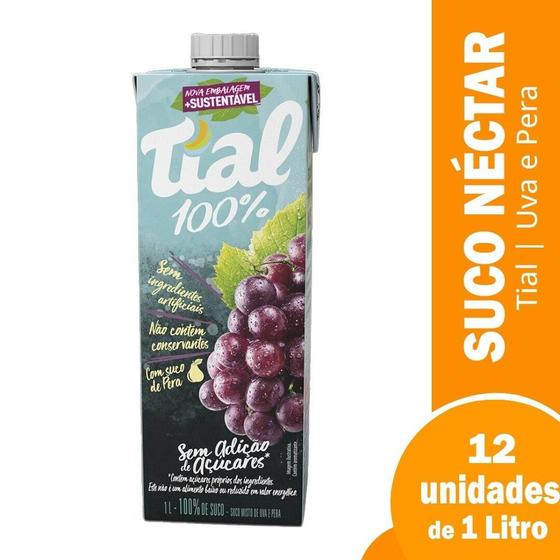 Imagem de Suco tial 100% uva pera 12x1l