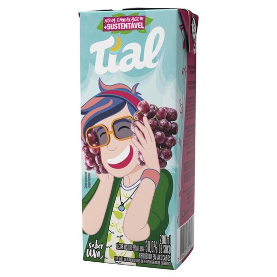 Imagem de Suco Tial Kids Sabor Uva Néctar Misto de Uva e Pera 200ml
