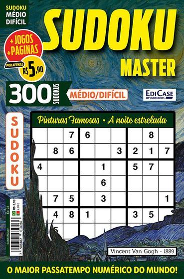 Sudoku Master Ed 32 M dio Dif cil S Jogos 9x9 Pinturas Famosas 