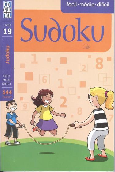 SUDOKU NIVEL FACIL MEDIO DIFICIL VOL 19 Livros De Games 