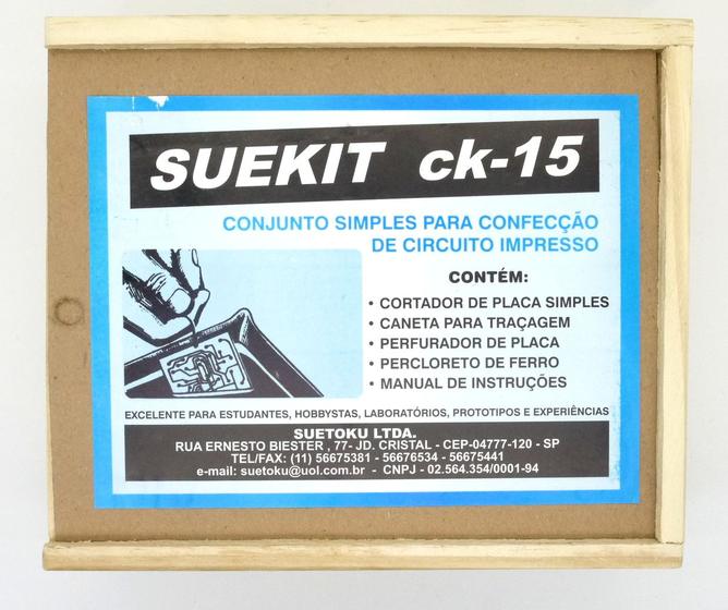 Imagem de Suekit CK-15 Conjunto simples para confecção de circuito impresso - Suetoku