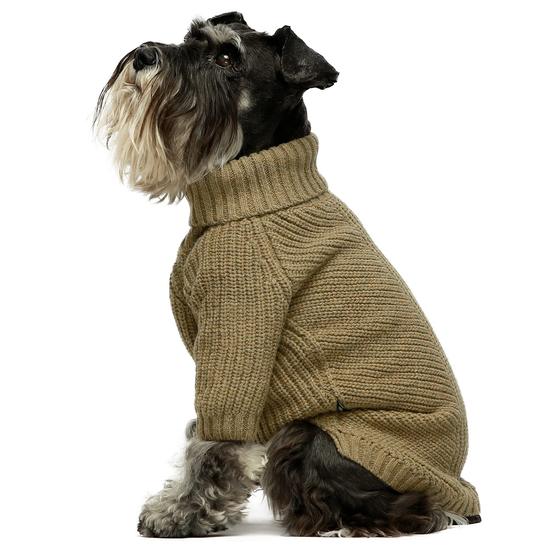 Imagem de Suéter para Cães Fitwarm - Malha Térmica com Gola Alta (Verde Sálvia, Tamanho L)