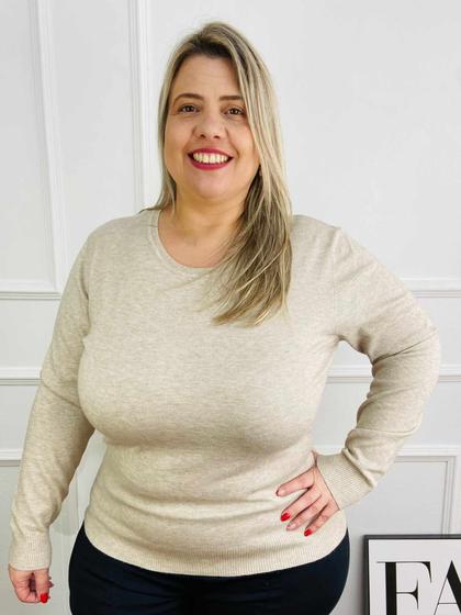 Imagem de Sueter Plus Size - Decote V ou O - Várias Cores 658048