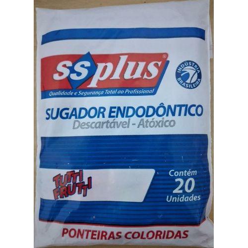 Sugador Endodôntico Descartável Ssplus (pacote Com 20 Unid