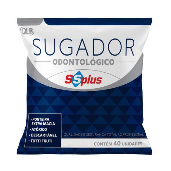 Imagem de Sugador odontológico descart pct c/40 - ssplus