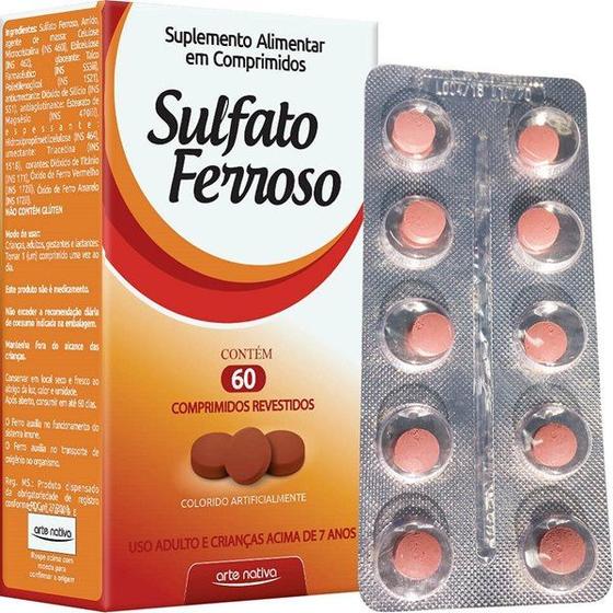 Imagem de Sulfato Ferroso 60 comprimidos