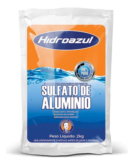 Imagem de Sulfato Tratamento Piscina Alumínio Hidroazul 2kg
