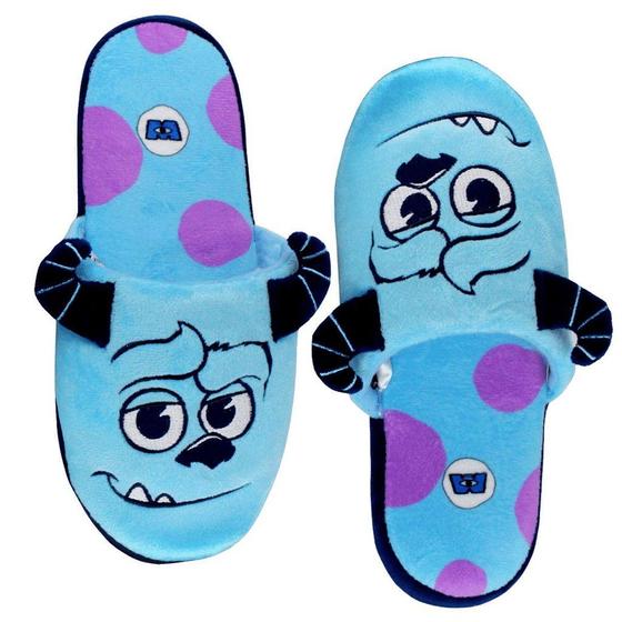 Imagem de Sullivan Pantufa Chinelo De Quarto Adulto Azul Unissex Oficial Disney Monstros S.A Pixar