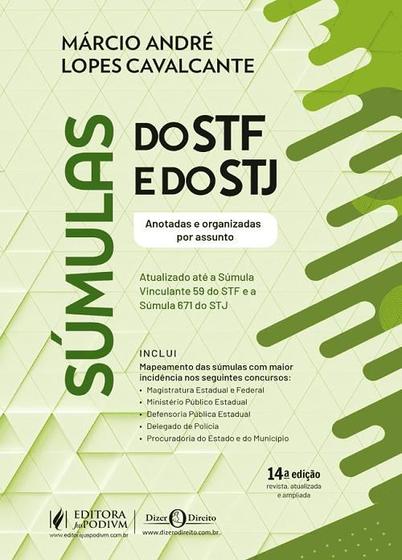 Imagem de Sumulas Do Stf E Do Stj Anotadas E Organizadas Por Assuntos - 14 Edição 2024 - 2 Semestre - Juspodivm