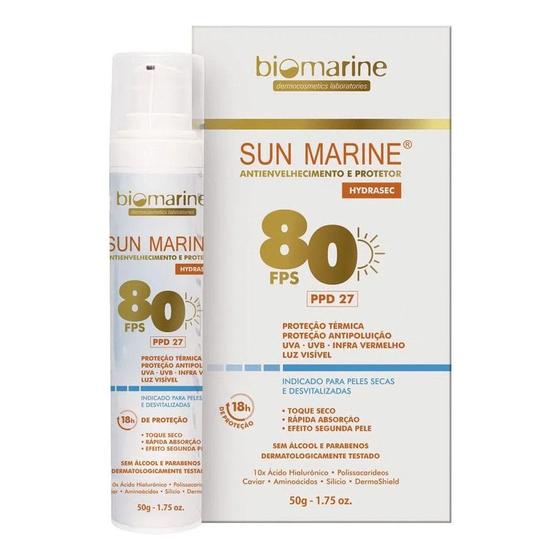 Imagem de Sun Marine Fps80 Protetor Solar Anti idade Biomarine 50g