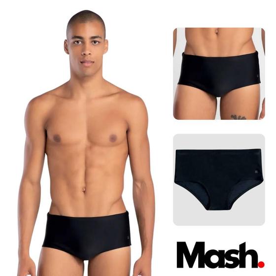 Imagem de Sunga Básica Normal Moda Praia Masculina Mash Lisa Modelo Adulto P Ao XGG