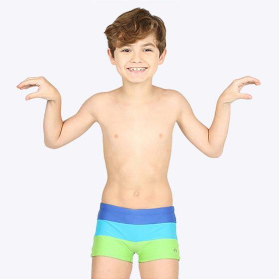 Imagem de Sunga Box Colorida Infantil Menino Moda Praia Siri Kids 39517