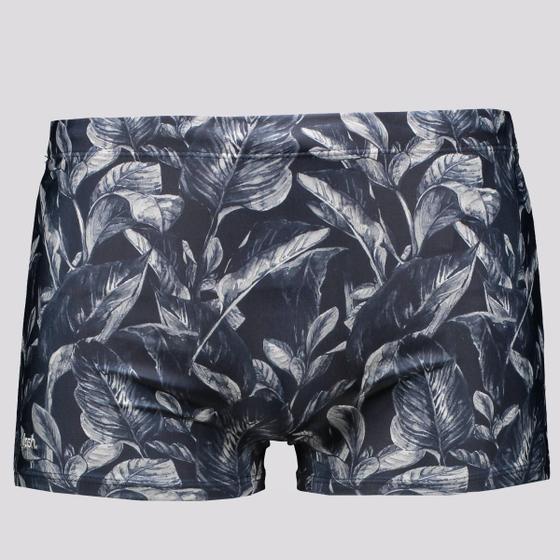 Imagem de Sunga Boxer Mash Estampada Azul Marinho e Branca