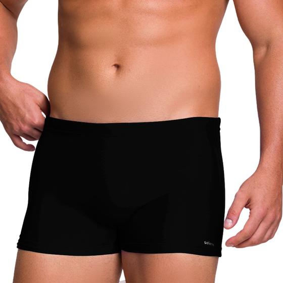 Imagem de Sunga Boxer Selene Moda Praia Natação Microfibra Ajustável Proteção Uv50+ Box Confortável