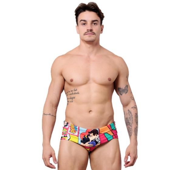 Imagem de Sunga Estampada Gibi  Slim - JWilas Beachwear