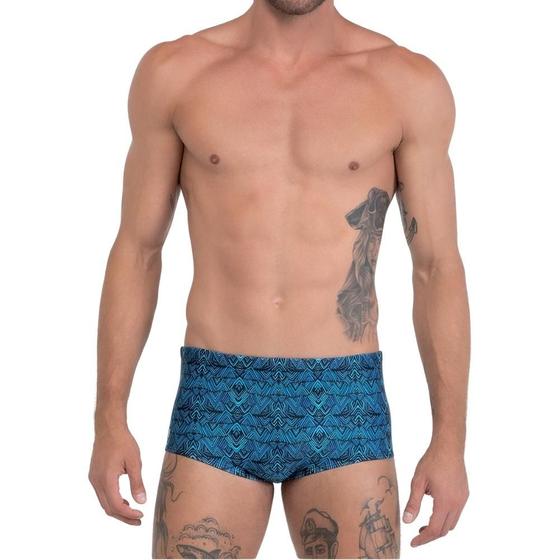 Imagem de Sunga Hang Loose Estampada Slip Sungão Forrada e com Cordão de Regulagem Masculina Moda Praia Verão