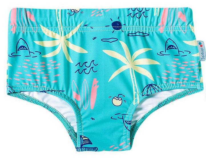 Imagem de Sunga Infantil com Fps Uv50+ Tip Top Piscina Praia Menino Proteção Solar Traje Banho Masculino  Bk76