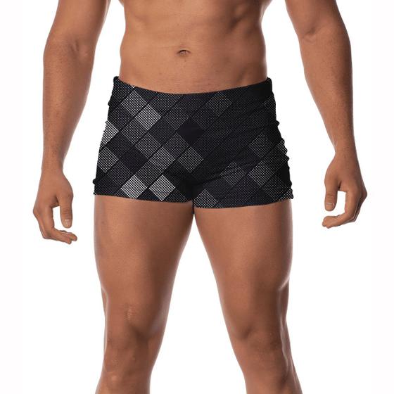 Imagem de Sunga Masculina Boxer Preta Estampada Original Sport Fitness