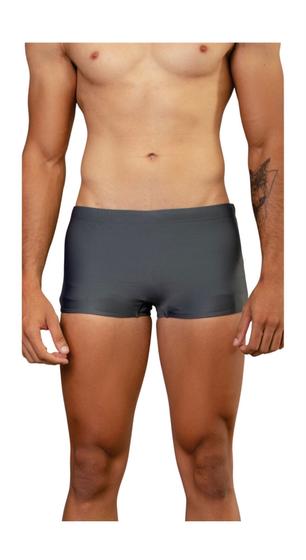 Imagem de Sunga Masculina Lisa Boxer Adulto Moda Praia Natação Verão