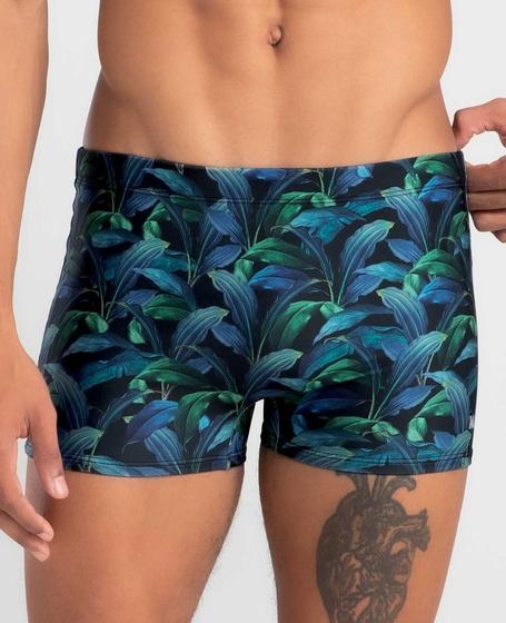 Imagem de Sunga Mash 300.108 Boxer Estampada Folhagem