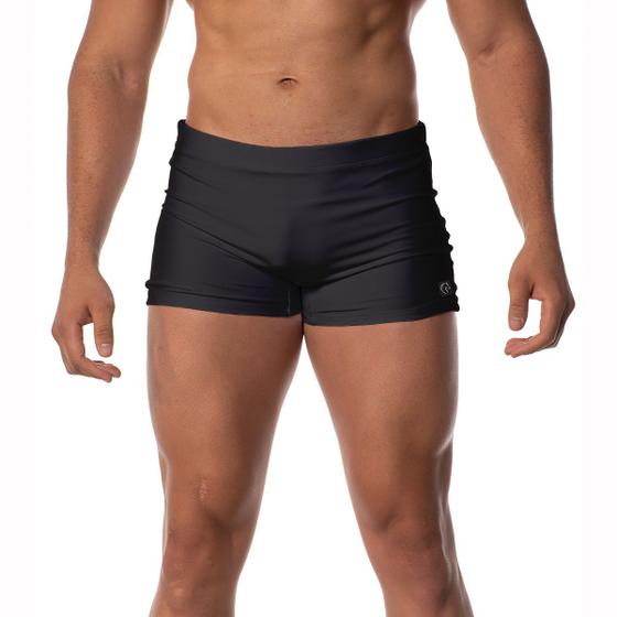 Imagem de Sunga Moda Praia Boxer Sem Estampa Confortável Resistente