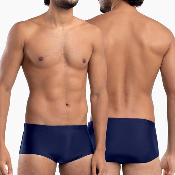 Imagem de Sunga Sungão Lisa Slip Mash Básica Moda Praia Verão Adulto Masculina Com Vivo Lateral